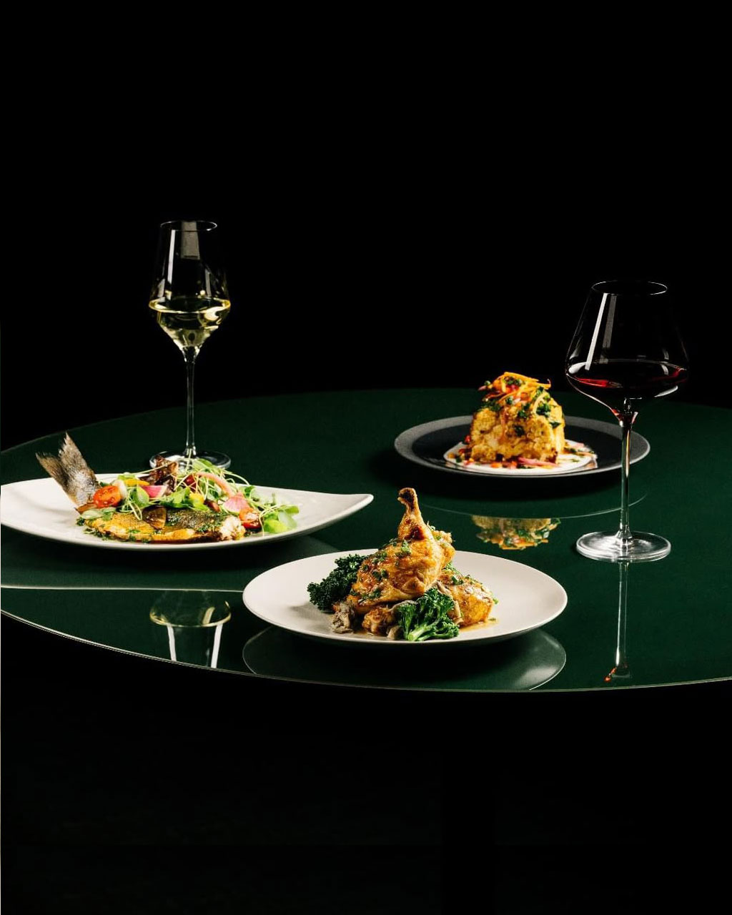 Chef Zithu plated dishes